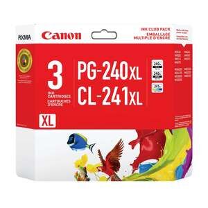 Canon PG-240XL CL-241XL Value Pack of 3 Black Tri-Color
